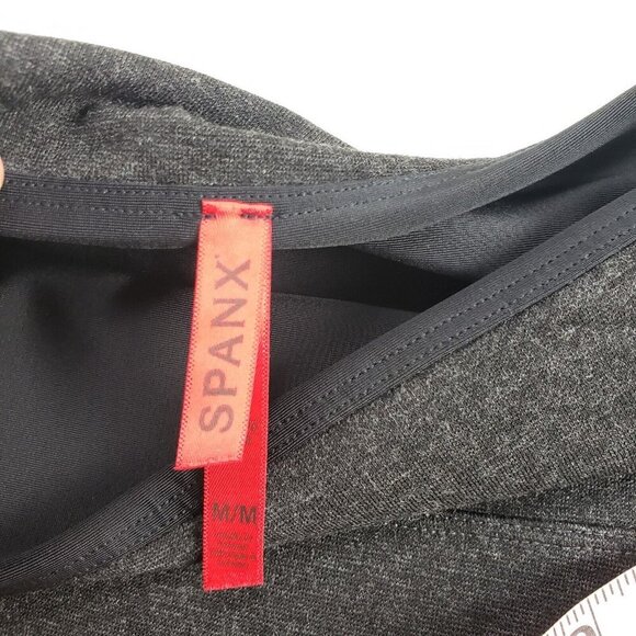 Spanx Gray Ponte Pant Womens Medium Shaping Pull On Gusseted Stretch Skinny - Picture 4 of 8